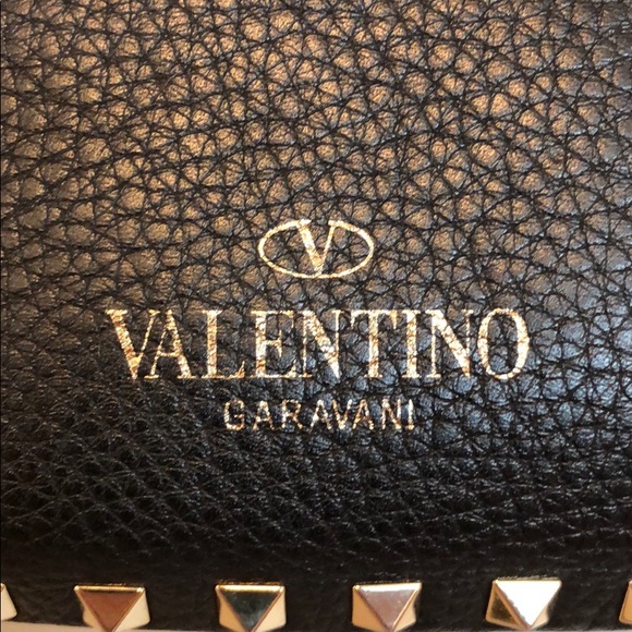 VANLENTINO GARAVANI CALFSKIN LEATHER ROCKSTUD BAG - Picture 7 of 13